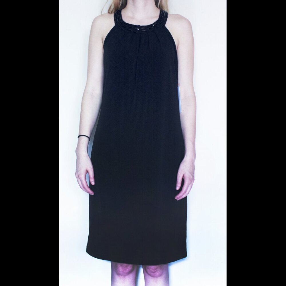 🚫SOLD🚫 Calvin Klein Midi Beaded Halter Dress